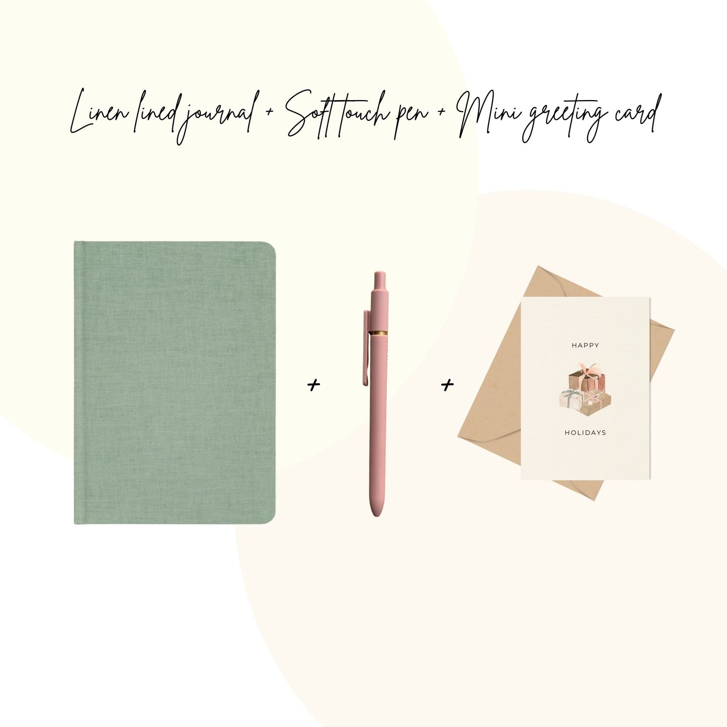 Sage Linen Stationary Gift Set