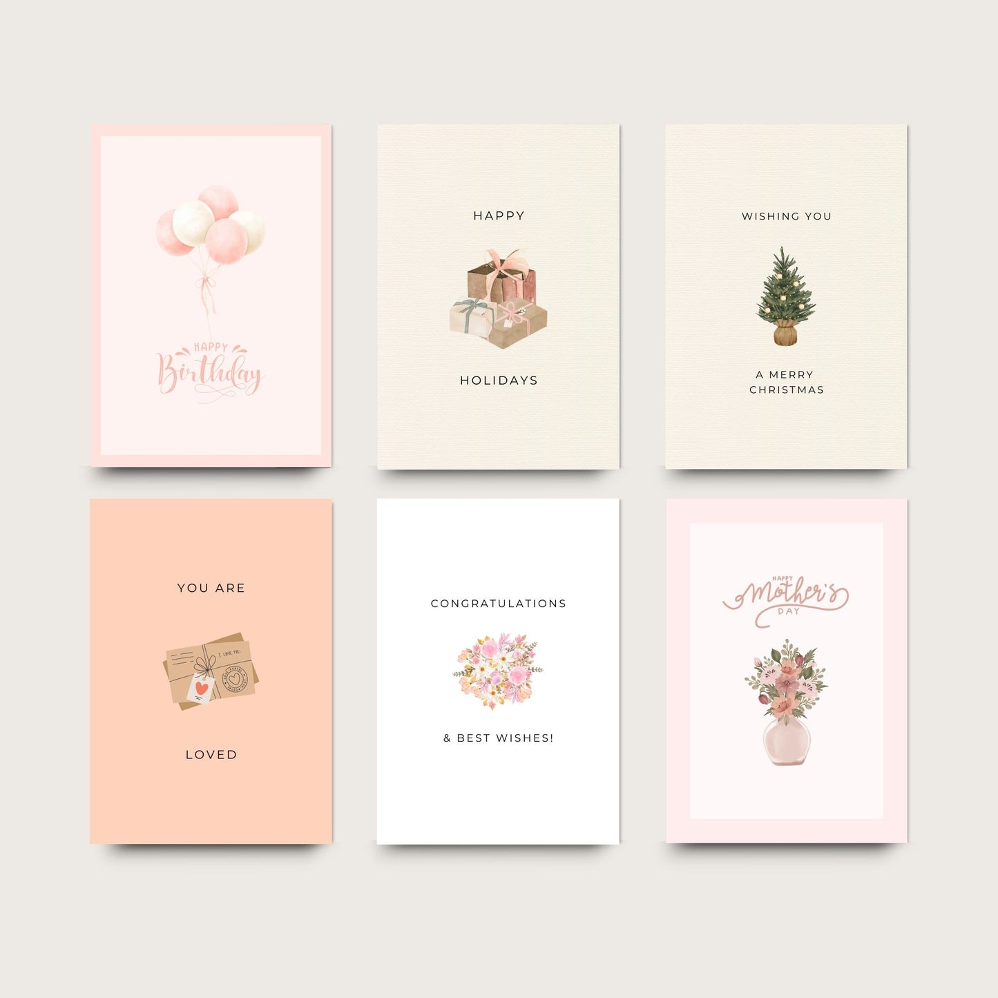 Pale Pink Linen Journal Gift Set