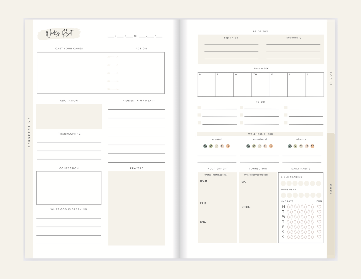 Wellness Journal Booklet