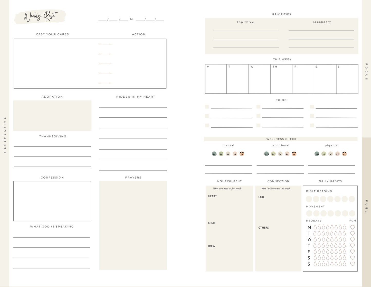 Wellness Journal Digital Download