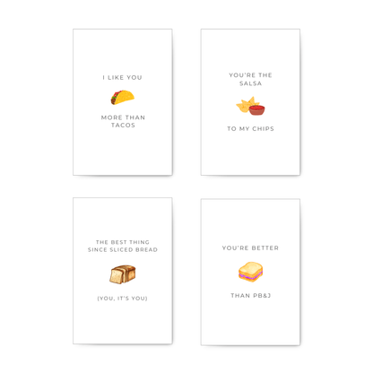 I Like You (Food) Mini Cards